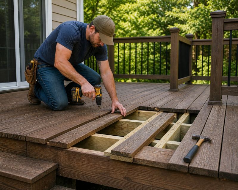 Wood Deck Repair in Redmond, WA
