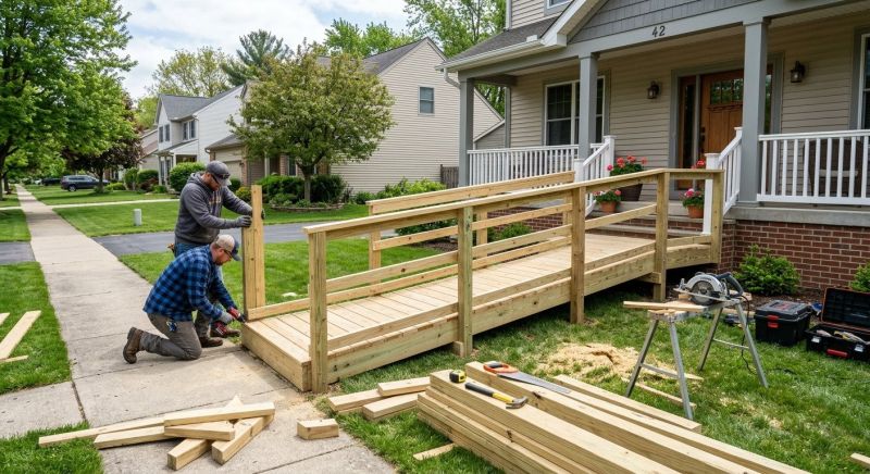 Wood Ramp Construction in Kansas City, KS