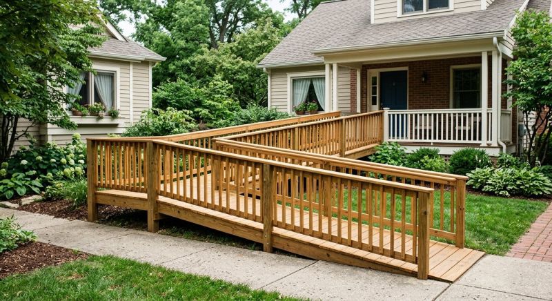 Wood Ramp Installation in Wilmington, NC