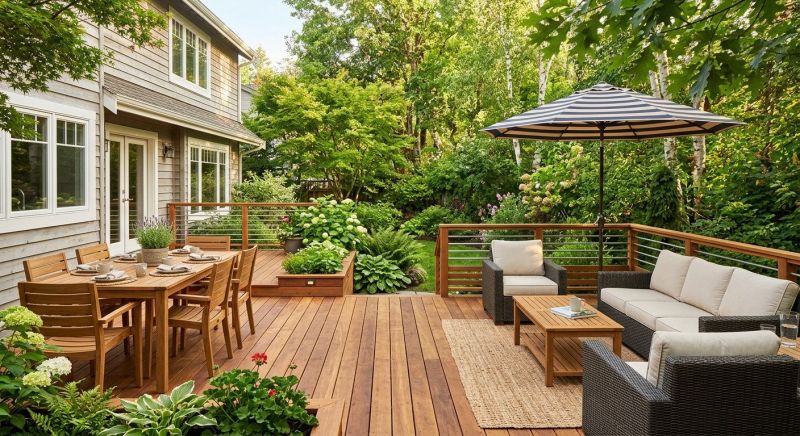 Wooden Patio Installation in Stamford, CT