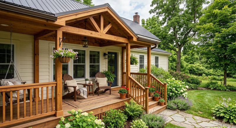 Wooden Veranda Construction in Worcester, MA